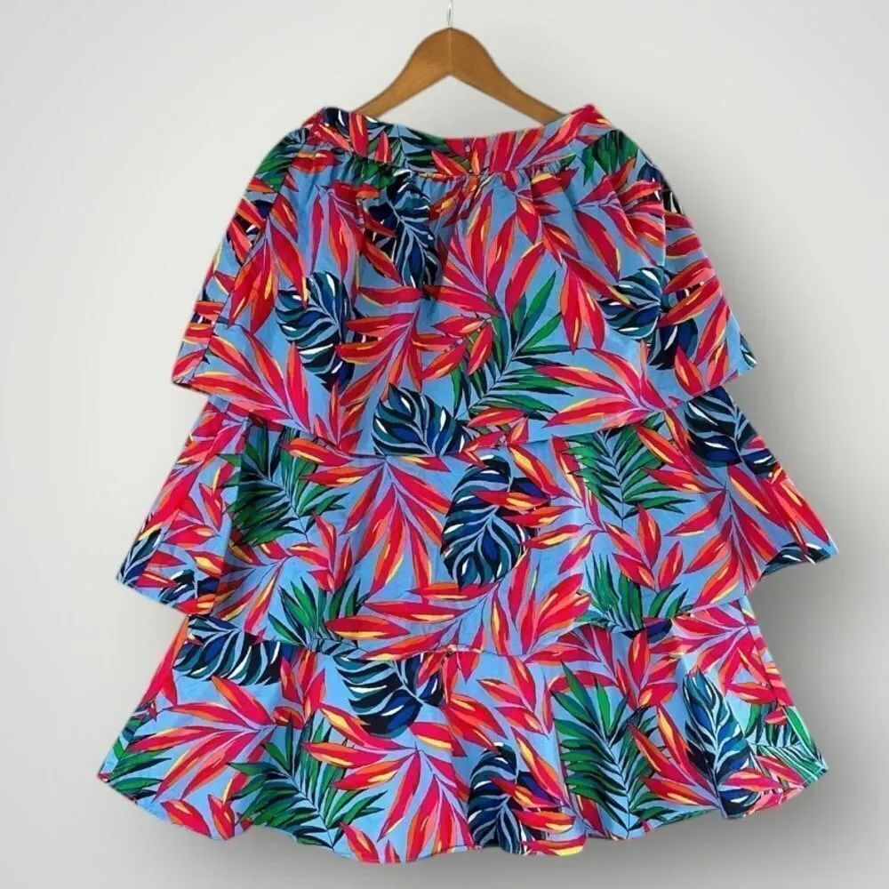 🎉5 for $45🎉 Tabitha Brown ruffle floral skirt midi size XXS